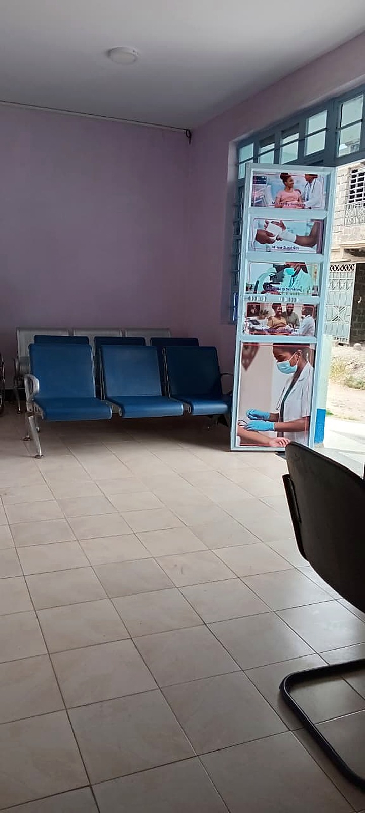 Clean outpatient waiting area with seating at Joska Royal Care Hospital